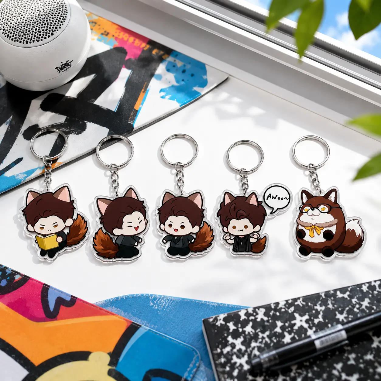 Love and DeepSpace Keychains, Valko Chibi Keychains
