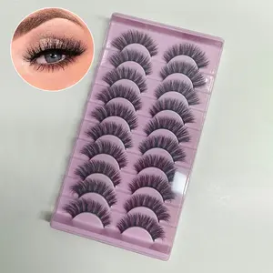 Dense Curled Cat Eye False Eyelashes, Volume and Voluminous Design, Perfect for Dramatic Look, Ideal for Daily Wear & Special Occasions