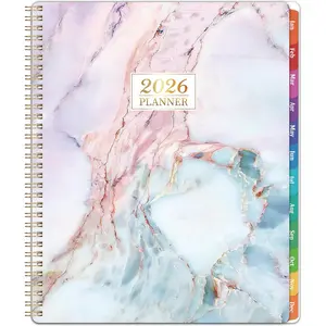 2026 Planner - 2026 Planner Weekly and Monthly, 2026 Calendar Planners 8.5''x11'', Weekly Monthly Planners with Colorful Tabs, Inner Pocket