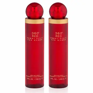 Perry Ellis 360° Red Body Mist for Women 2 Pack 8 fl oz Each Fresh Floral Fruity Fragrance Long Lasting Feminine Spray