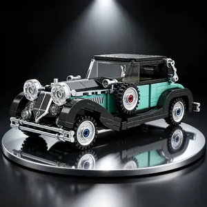 Vintage Classic Racing Car Model Building Set, Puzzle Toy Kit, Assembly Toy, Ideal Gift for Car Enthusiasts, Home & Desk Decor