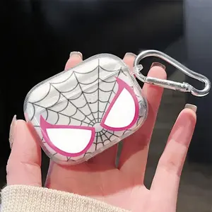 Powdered cobweb Airpods Case for Airpods 4 3 2 1 Pro Aesthetic Earbuds Protective Cover