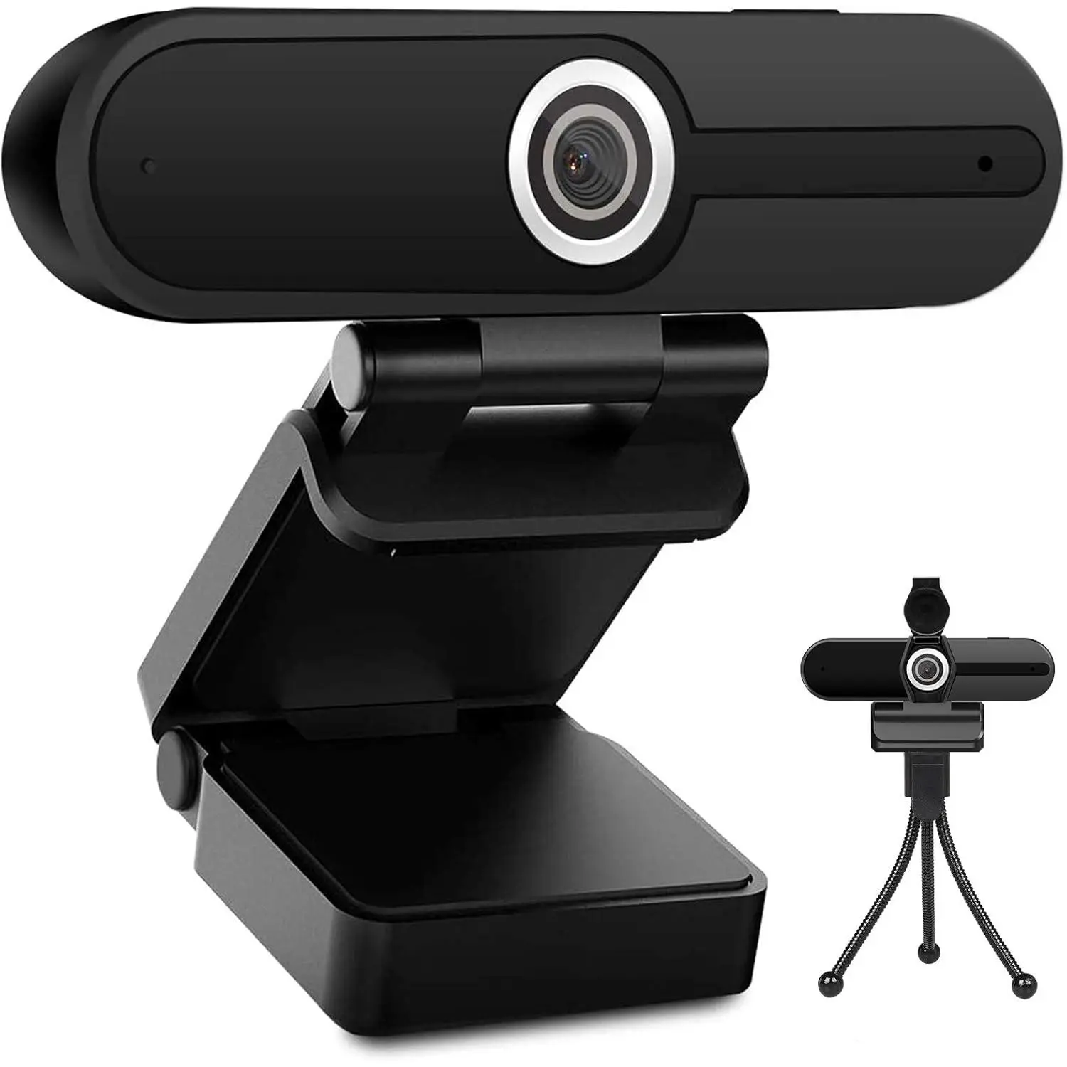 UHD 4K Webcam with Microphone: 8MP USB Computer Web Camera with  Shutter and Tripod, External Webcam Pro Streaming Webcams PC Cam w/Mic Noise Reduction for Winsdows  OS Desktop Laptop