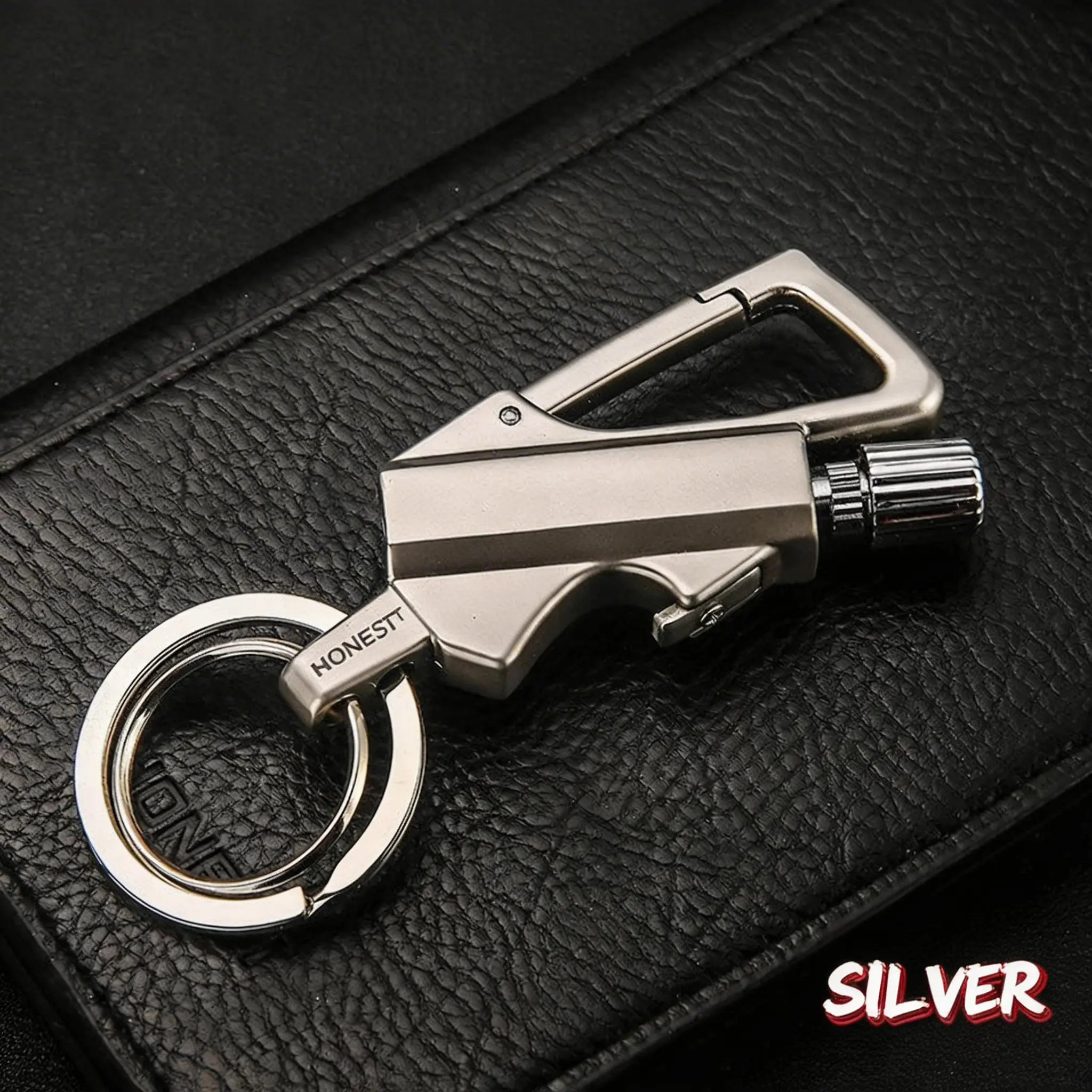 Permanent Match Infinity Lighter, Reusable Waterproof Flint Fire Starter with Keychain & Bottle Opener, Windproof Metal Kerosene Lighter for Outdoor Camping Survival (Does Not Include Lighter Fluid)