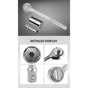 Universal Wrench Ratchet Universal Socket 7-19mm