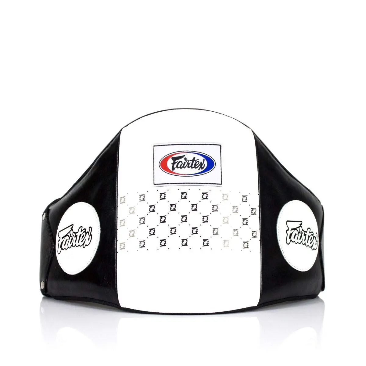 Fairtex BPV1 Standard Syntek Leather Belly Pad - Trainer's Protective Boxing Pad with Multi-Layer Foam for Muay Thai & Boxing, Protective Gear