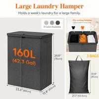 3-Section 160L Dark Gray