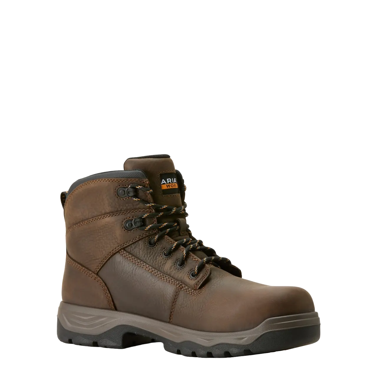 Ariat Men's Turbo Duratread 6" Waterproof Carbon Toe Dark Brown Work Boots 10054294