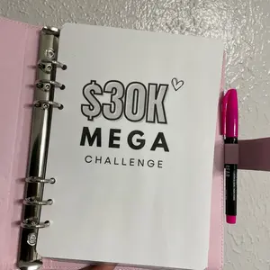 A5 Mega Savings Challenge with Zip Envelopes and Laminated Cover