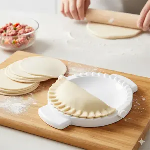Foldable Anti-Stick Dumpling Press Mold, Versatile Ravioli Maker for Home and Commercial Use, Thickened Embossing Precision Edge Sealing Pasta Tool