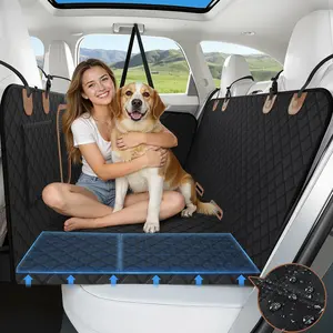 PKBD A-Pce 600D Heavy Duty Dog Car Seat Cover for Back Seat 2025 Upgraded Hard Honeycomb Bottom Back Seat Extender Holds 600lbs Waterproof Scratch Proof Nonslip Dog Hammock for SUV,Summervibes