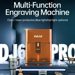 Daja Dj6pro Laser Engraving Machine for Metal and Wood, Automatic Dual Light Switching, Portable Smartphone Connection