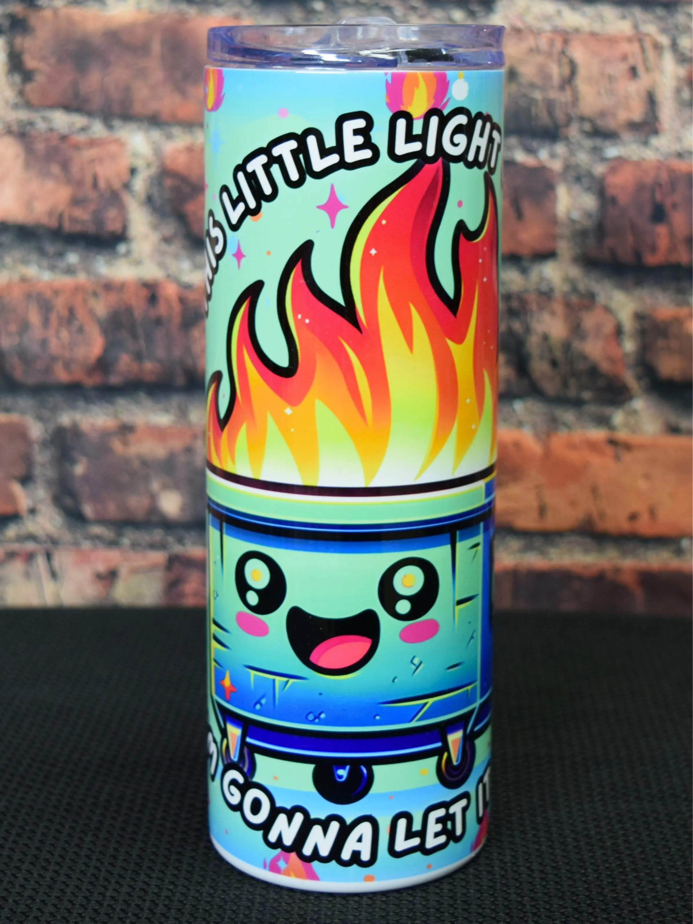This Little Light of Mine 20oz Stainless Steel Insulated Tumbler with Lid & Metal Straw Double Wall Keeps Drinks Hot Cold for Hours Eco Friendly Reusable Gift