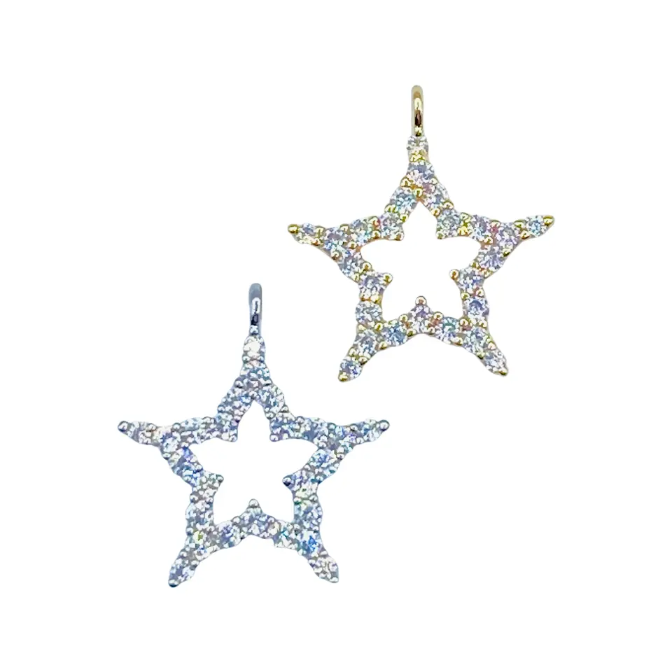 EXPRESS YOURSELF CZ STAR EARRING CHARM