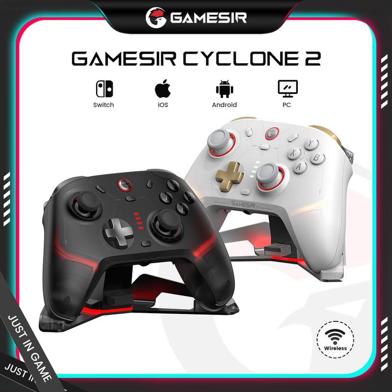 GameSir Cyclone 2 (Not for Xbox) Wireless Controller for PC/Switch/iOS/Android with Mag-Res TMR Sticks, Hall Effect Triggers, RGB Lighting, 6-Axis Gyro