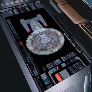 Viral Star Trek Starship Console Mouse Pad | Futuristic Sci-Fi Desk Mat | Oversized Non-Slip | Techy Gamer Vibe