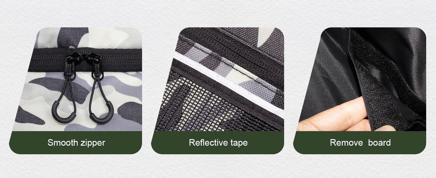 Fishing Backpack with Removable Bait Binder, Water-Resistant Tackle Storage Bag with Rod Holders & Adjustable Compartments,Fishing Gear Bag