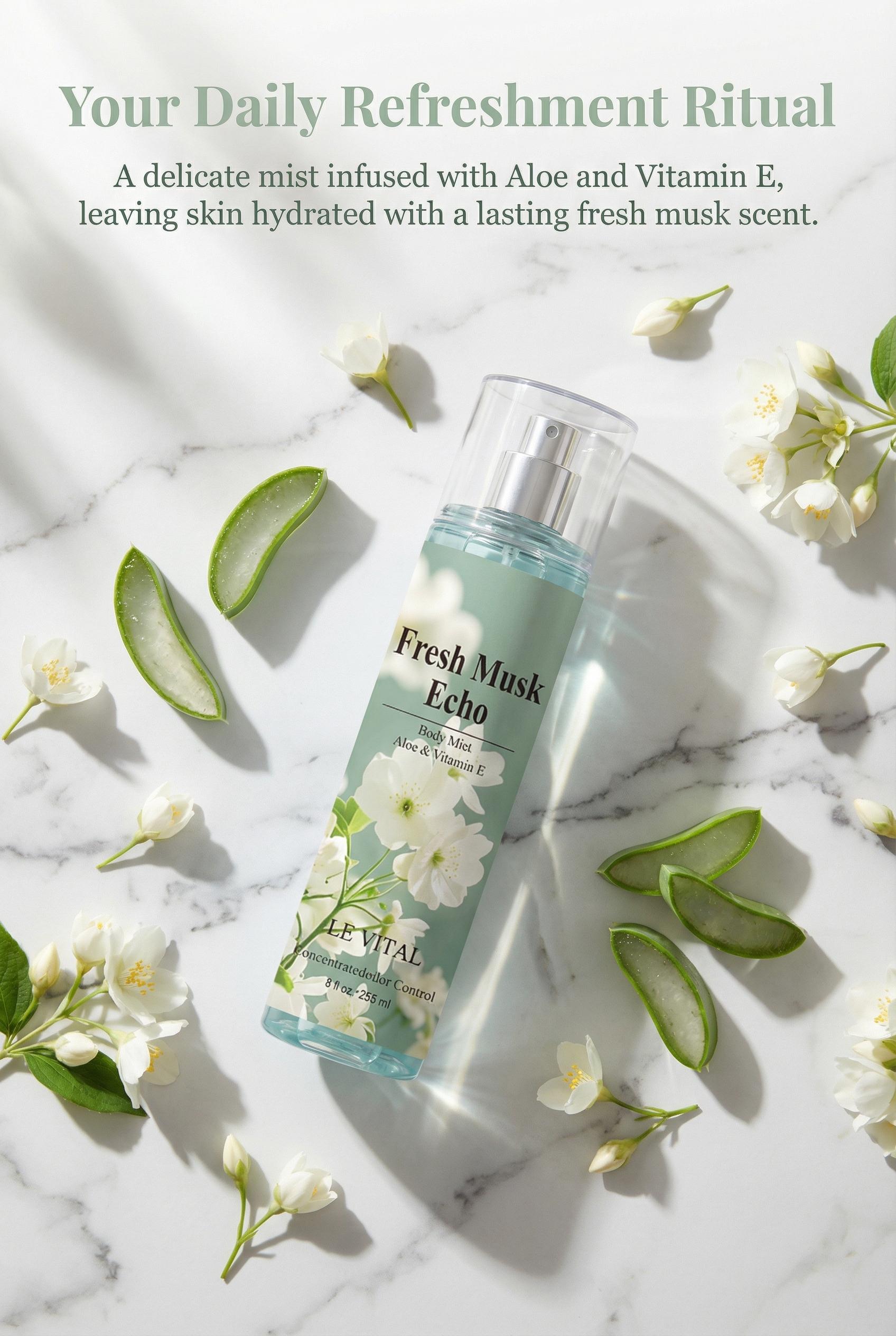 Le vital Sakura Scent Body Mist for Women | 2.5 fl oz / 75ml | Crafted for Special Occasions, This Soft and Captivating Scent Is a Must-Have for Dates and Parties