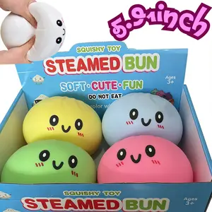 5.91in Dumpling Squishy Mystery Box Squeeze Toy, Squishy Dumpling Fidget Toys for Adults, Stress Relief Sensory Toy