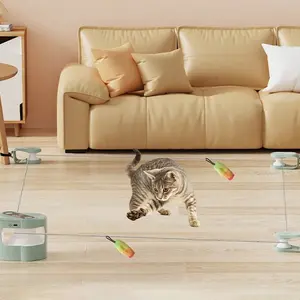 2026 New Cat Toy Wheel Exerciser, Indoor Cat Running Machine, Adjustable Speed, Interactive Hunting Cat Toy with Remote Control