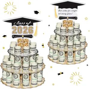 Class of 2026 Graduation Money Holder - Cash Gift Leis or Cake for Party Decor (1-Pack) Decorations Supplies Ornaments