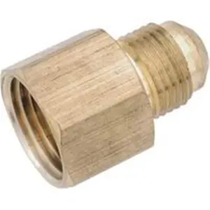 212 MAIN Lo-Lead Type Anderson Metal Corp Coupling, 3/8 Flared End, 3/4 FPT Threads, Part Number 754046-0612
