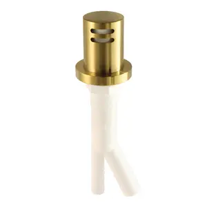 212 MAIN Trimscape Contemporary Dishwasher Backflow Stop Device - Brushed Brass, Pre-Assembled, Easy Installation