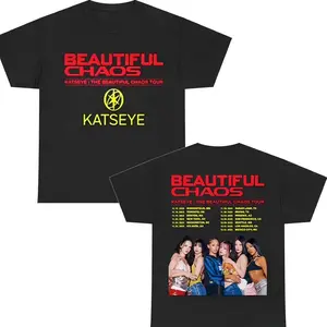 Katseye Graphic T-Shirt Oversized Streetwear Top for Fans 2025