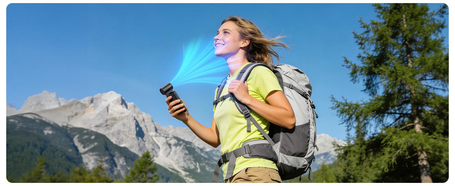 Aecooly Air Mate - Ultra-Powerful Type-C Plug-in Fan, 17,000 RPM High Speed, Compatible with iPhone, iPad, Power Bank & Tablets. Mini Portable Fan with 3 Wind Speeds, Compact & Lightweight Design – Perfect for Summer, Travel & Gifting SummerVibes