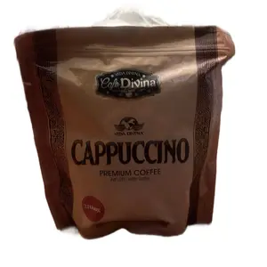 Vida Divina Cappuccino Premium Coffee Infundido with Reishi 210mg 20 Sachets per Pack Organic Natural Beverage Medium Flavor