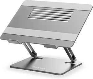 Adjustable Laptop Stand – Aluminum Riser for 11–15" Laptops, Ergonomic, Space Gray