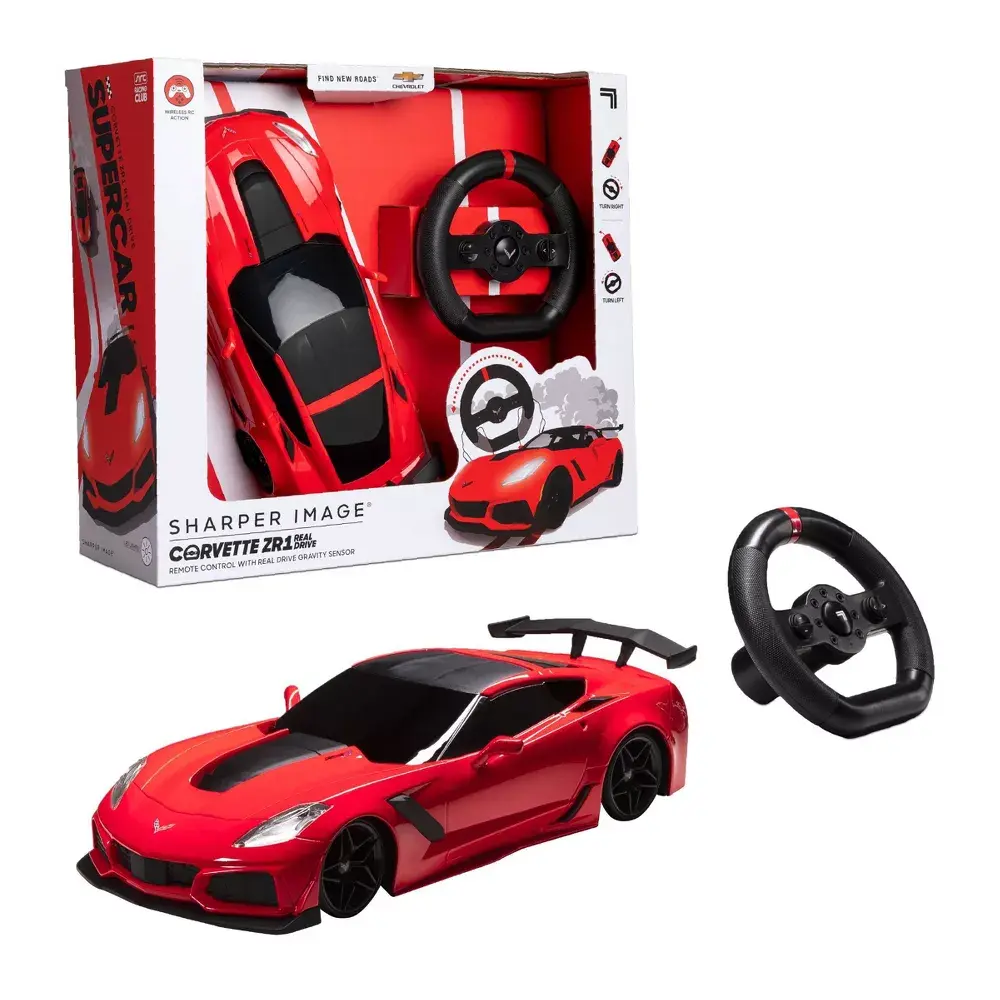 Sharper Image Remote Control 1:16 Scale Real Drive GM Corvette, 11.5 Inches (W), 2 Aa Alkaline Required Not Included