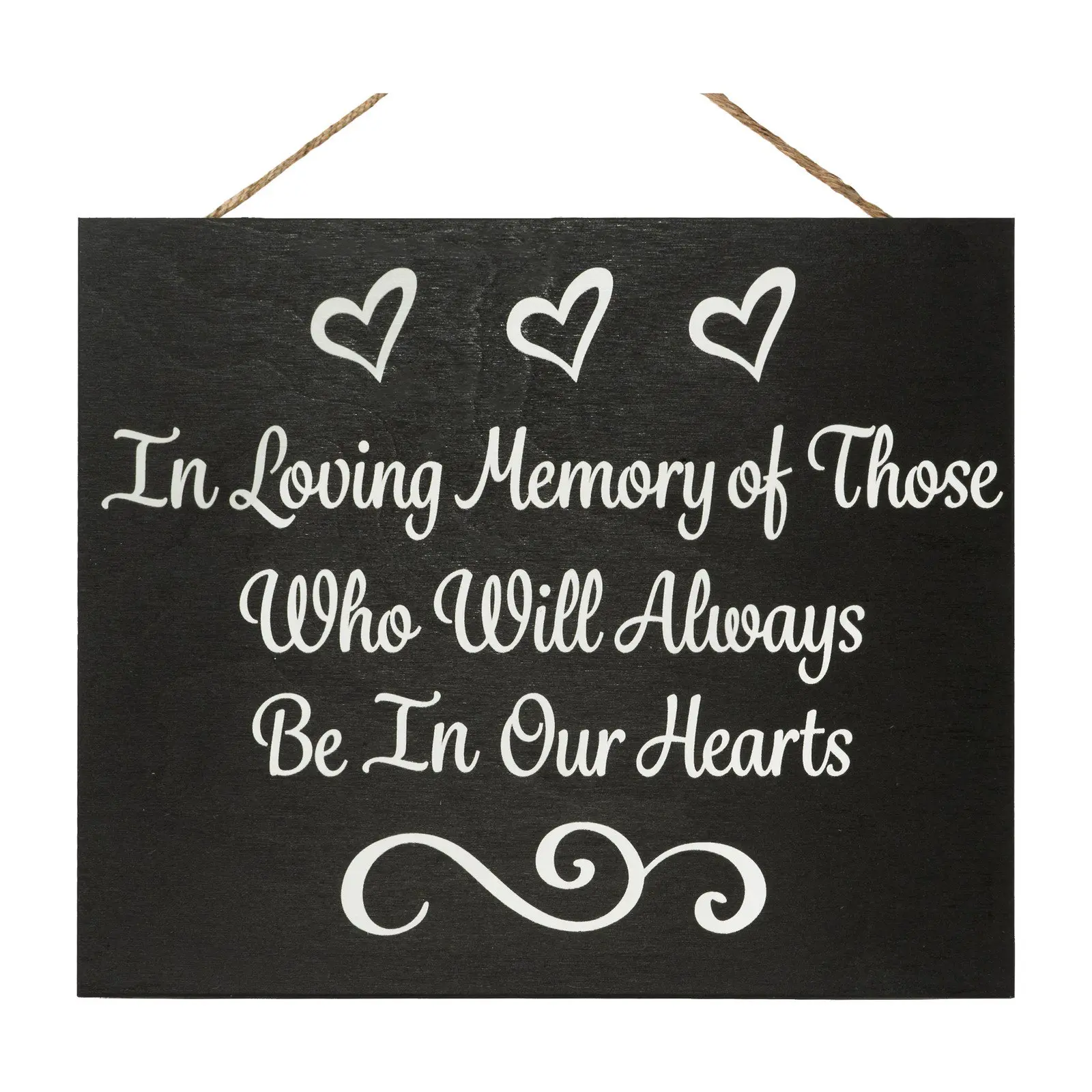 JennyGems Wedding Memorial Sign, In Remembrance Sign, In Loving Memory (Black)
