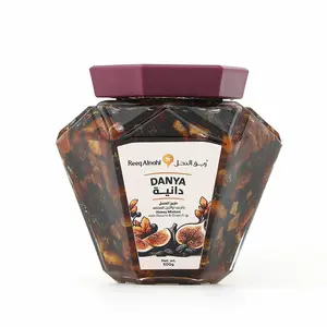 Reeq Alnahl Danya Honey 500g - Authentic Blend of Raisins & Figs - 100% Natural Honey Mixture from Saudi Arabia - Delicious & Pure Honey Product Deliciousness Authenticity