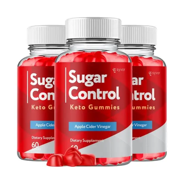 Sugar Control Keto ACV Gummies 1000mg SugarControl Vitamin Supplement 3 Pack for Blood Sugar and Metabolism Support