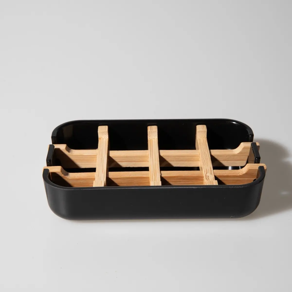 Eco-friendly Bamboo Self-Draining Soap Dish Eco-friendly Bamboo Self-Draining Soap Dish