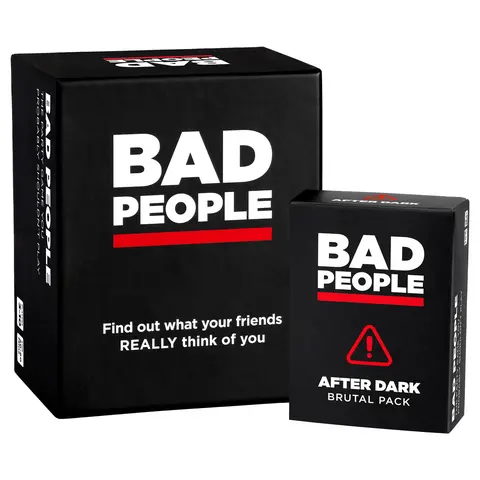 BAD PEOPLE Party Game + After Dark Set – Hilarious Adult Card Game for Friends & Game Night | Funny Conversation & Icebreaker Board Game for Parties, Pregames, Social Gatherings & Fun Gift Ideas