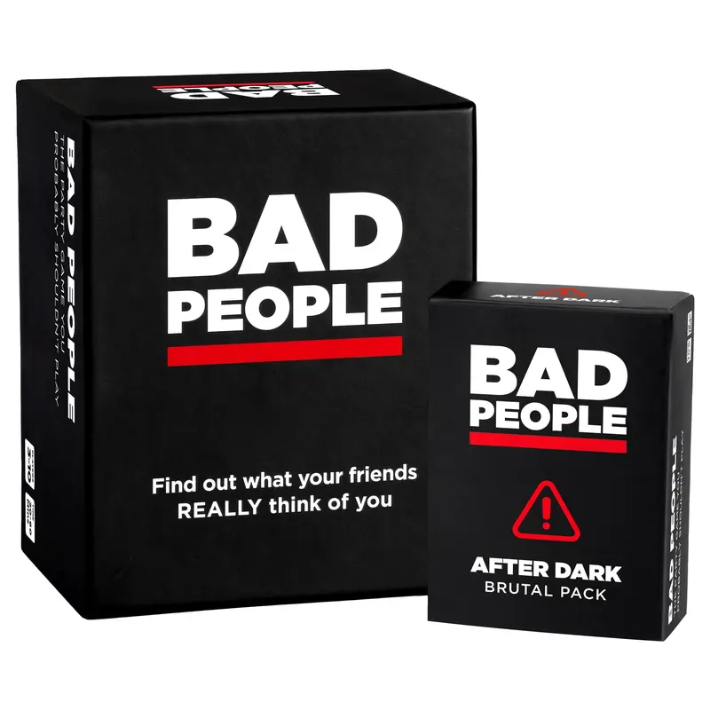 BAD PEOPLE Party Game + After Dark Set – Hilarious Adult Card Game for Friends & Game Night | Funny Conversation & Icebreaker Board Game for Parties, Pregames, Social Gatherings & Fun Gift Ideas