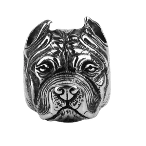 Ring-pitbull ring stainless steel unisex size 8.