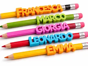 Custom 3d printed name pencil