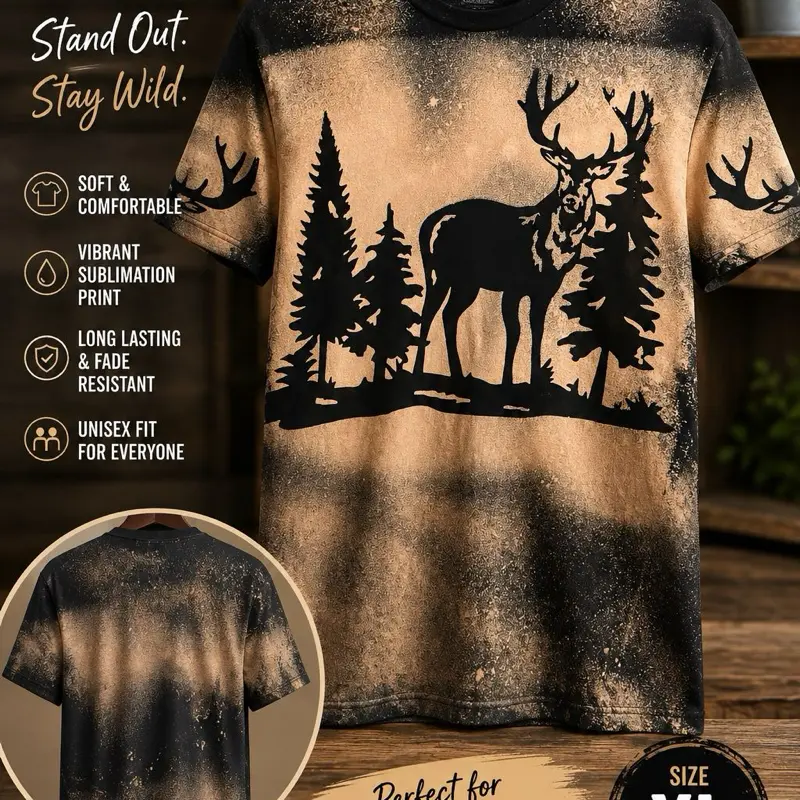 Bleached Sublimation TShirt