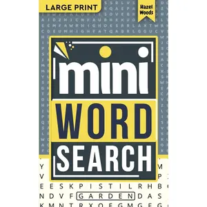 Hazel Woods - Mini Word Search: Easy Pocket-Sized Word Finds For Adults and Seniors; Small, Travel-Friendly Entertainment On-The-Go (Pocket Word Finds) Paperback – November 5, 2024
