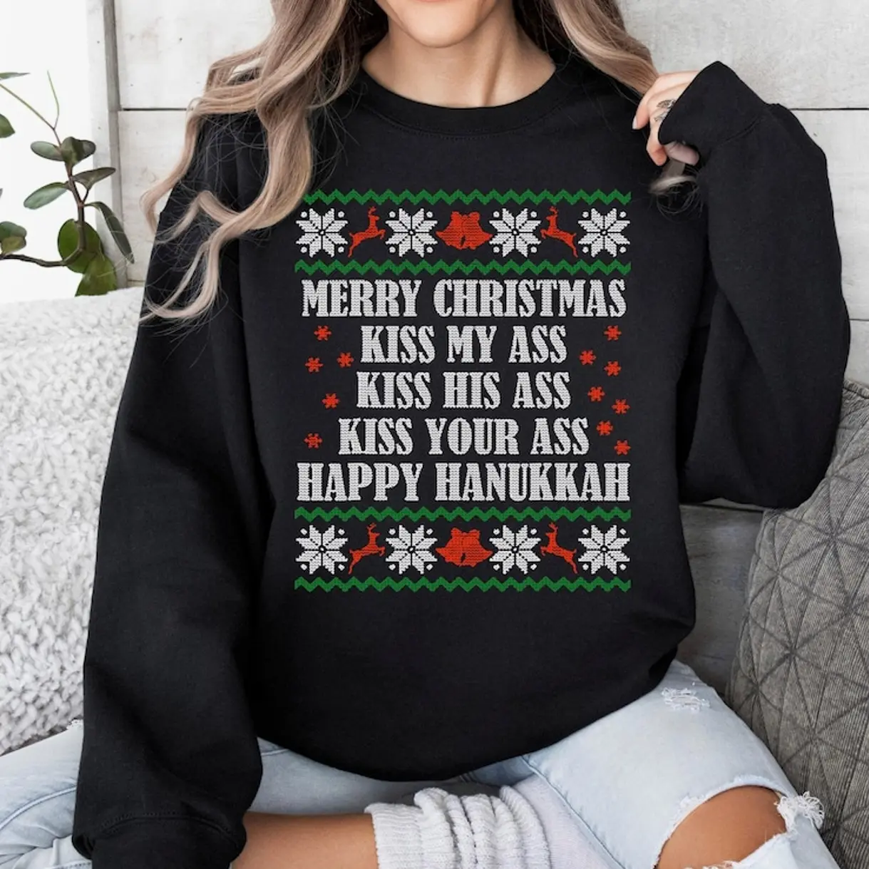 Kiss My Christmass Vacationn Sweatshirt, Nationall Lampoonn, Happy Hanukkah, Merry Christmas Tee, Clarkk Griswoldd, Cousin Eddie Tee