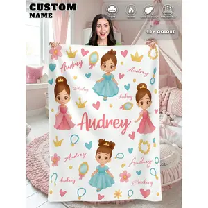 1pc Custom Name Blanket For Bed,Personalized Bedding Blanket With Name, Personalized Throws Blanket, Cute Blanket,Cozy Blanket, Family Gift, Birthday Gifts, Christmas Gifts ,Personalized Gifts, Gift For Son/Daughter, Gift For Friend