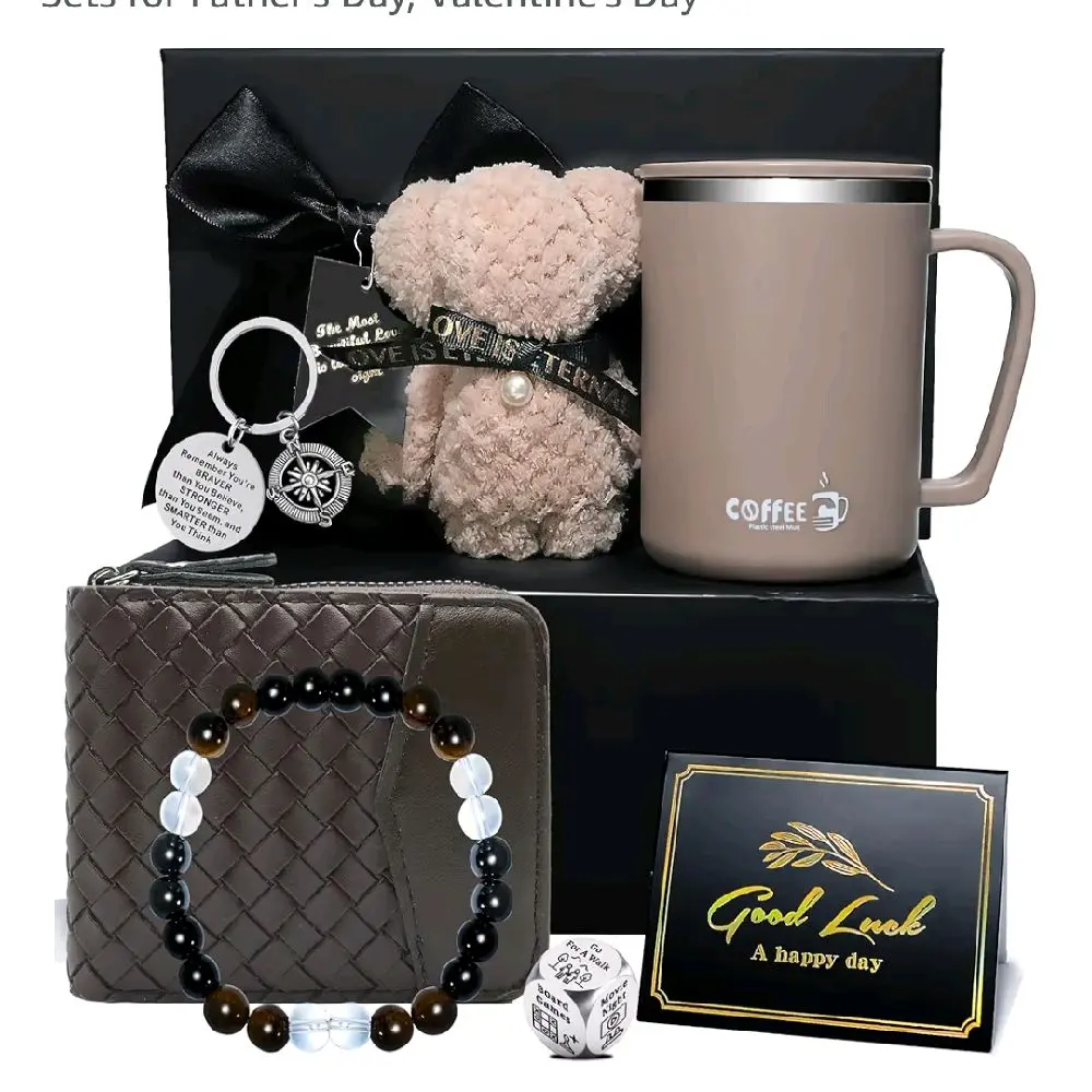 Birthday Gifts for Men, 7 Pack Unique Birthday Gifts Box for Father Husband Brother Son Boyfriend Friend, Best Ever Men Premium Box Ideas Set for Him,Surprise Sets for Father's Day, Valentine's Day