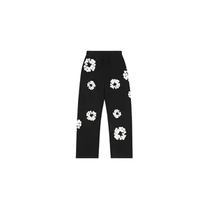 Cotton Wreath Baggy Sweatpants "Black" DT159
