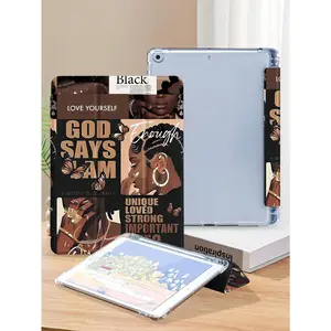 1-Piece Fashionable Printed Tablet Case, Soft Shock-Absorbing Protection, Stand Function/Auto Wake-Up, Compatible with iPad 9.7/10.2/10.9/11/12.9, 10th Gen, Air 11, Air 4/5/6, and Galaxy A7/A8/A9+/S6/S7/S8/S9/S9FE/S10+