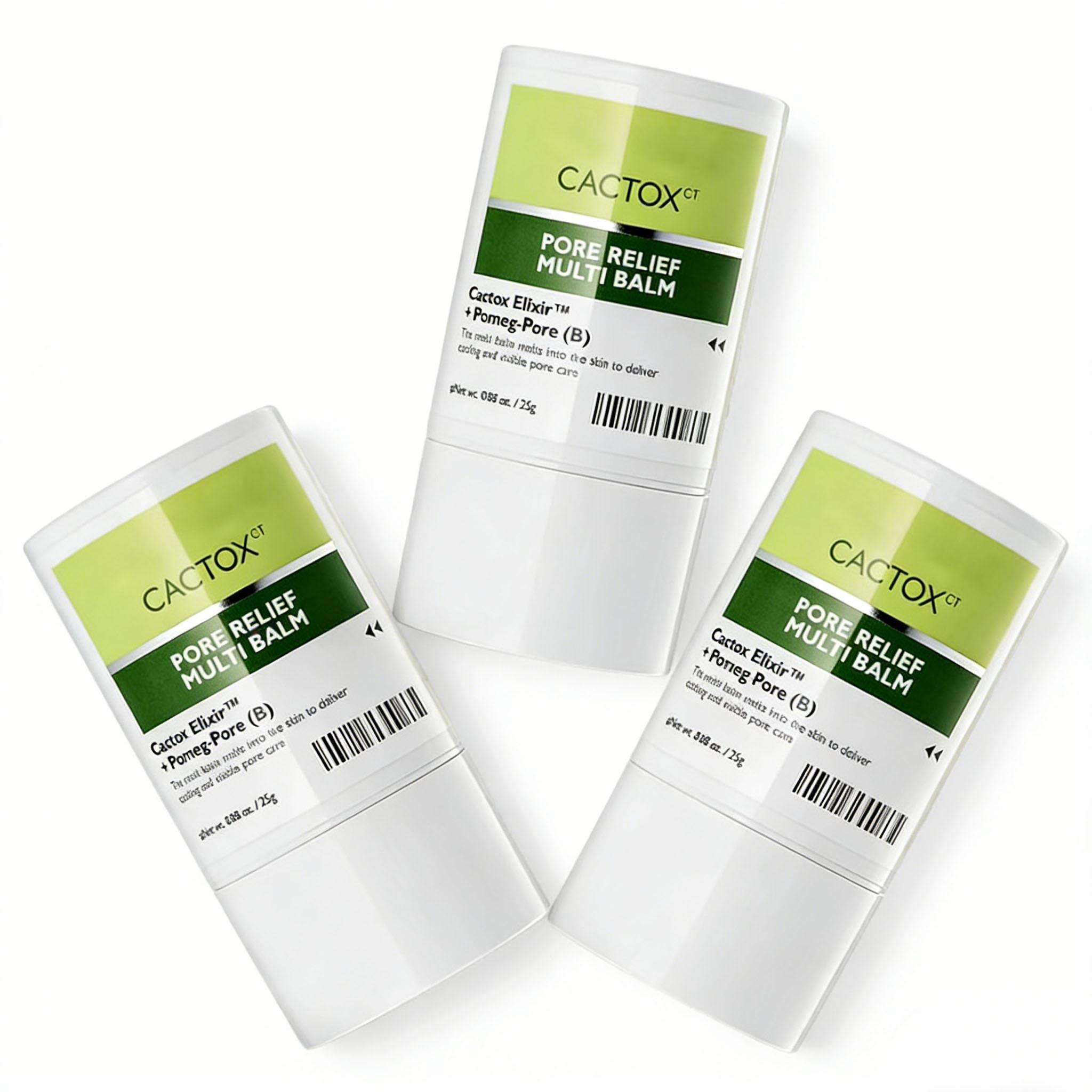 [Dr. Melaxin Authentic] CACTOX Pore-Soothing Multi-Repair Balm — Infused with Cactus Extracts: Cooling & Soothing, Reduces Swelling & Firms Skin — Specially Formulated for Visible Pore Concerns