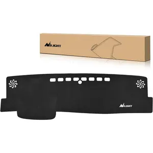 Nilight Dash Cover for Toyota Camry 2018 2019 2020 2021 2022 2023 2024, Custom Fit Suede Dashboard Mat Non‑Slip Sunshade Glare Protector Interior Accessories Black