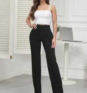 Women's High-Waisted Flare Dress Pants - Elegant work pants, suitable for both office and casual wear, flared business casual pants